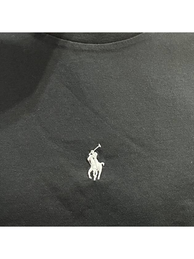 Polo Ralph Lauren Central Pony Logo Short Sleeve TShirt Polo Black 710839046 001 - POLO RALPH LAUREN - BALAAN 6