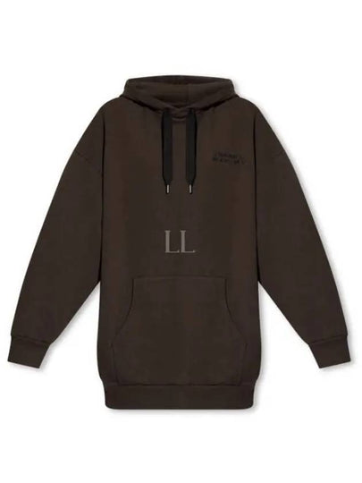 Solena Embroidered Logo Oversized Hoodie Faded Black - ISABEL MARANT - BALAAN 2