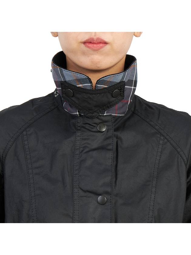 Beadnell Wax Zip-up Jacket Black - BARBOUR - BALAAN 10