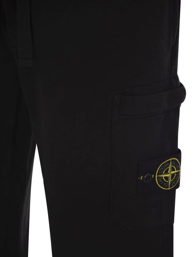 Cotton trousers with drawstring - STONE ISLAND - BALAAN 4