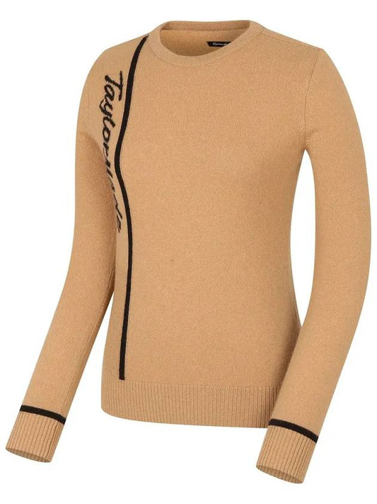 Women s cashmere logo line color combination knit TWSRL7126 513 - TAYLORMADE - BALAAN 1