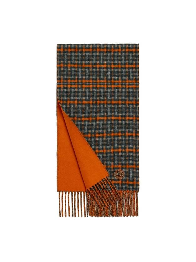 H Ecoce Recto Verso Muffler Orange - HERMES - BALAAN 1