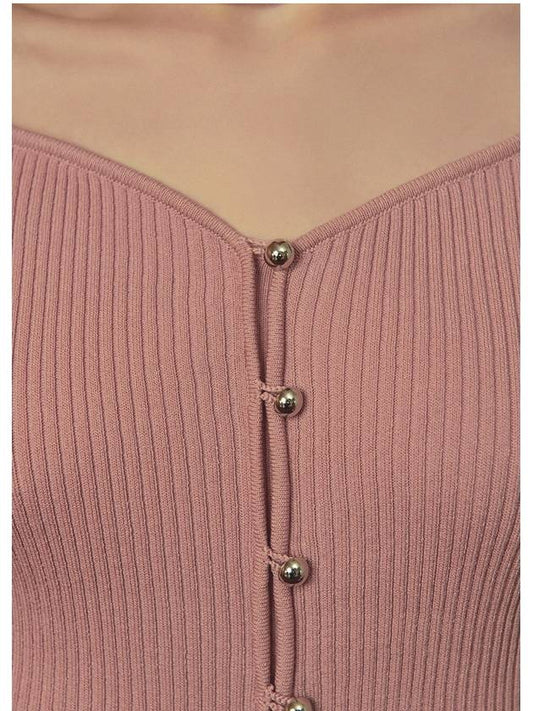 Bouquet heart neck knit pink - MICANE - BALAAN 2