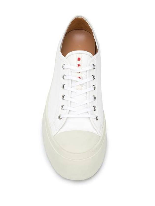 Pablo Platform Nappa Leather Low Top Sneakers Lilywhite - MARNI - BALAAN 5