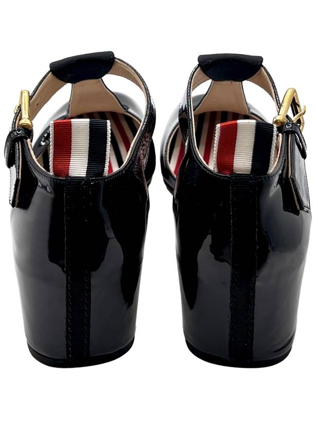 Soft Patent Leather Heel Tie Tom John FFF130A 00216 001 - THOM BROWNE - BALAAN 6