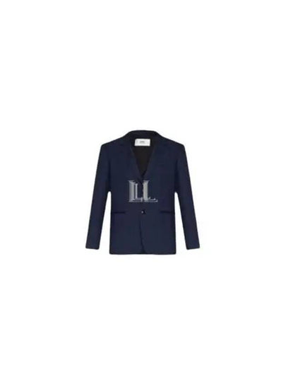 Two Button Blazer Jacket Navy - AMI - BALAAN 2