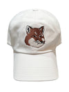 Large Fox Head Embroidered 6P Ball Cap White - MAISON KITSUNE - BALAAN 2