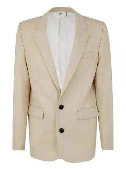 Two Button Blazer Jacket Beige - AMI - BALAAN 2