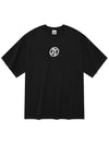 Round logo short sleeve t-shirt black - RADINEO - BALAAN 2