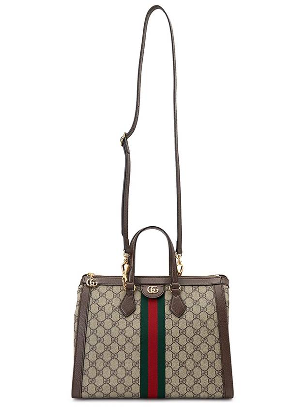 Ophidia GG Medium Tote Bag Beige Ebony - GUCCI - BALAAN 8