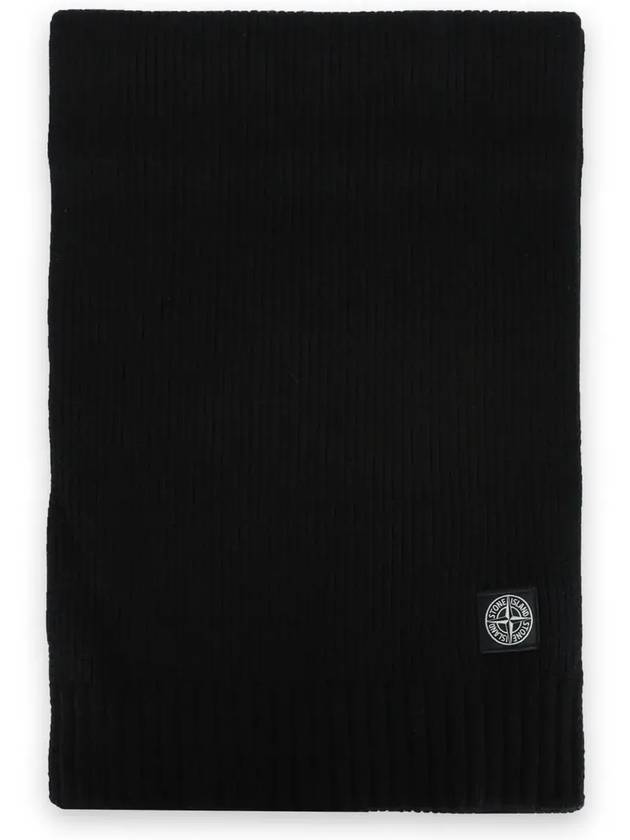 Kids Logo Scarf Black - STONE ISLAND - BALAAN 4