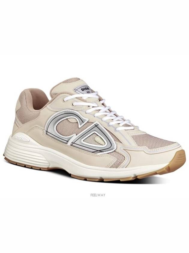 B30 Logo Mesh Fabric Low-Top Sneakers Cream - DIOR - BALAAN 3