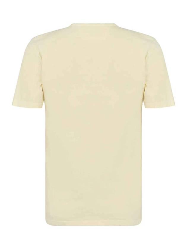 30/1 Jersey Label Style Logo Short Sleeve T-Shirt Beige - CP COMPANY - BALAAN 3