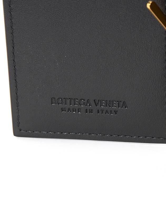 Cassette Leather Money Clip Black - BOTTEGA VENETA - BALAAN 7