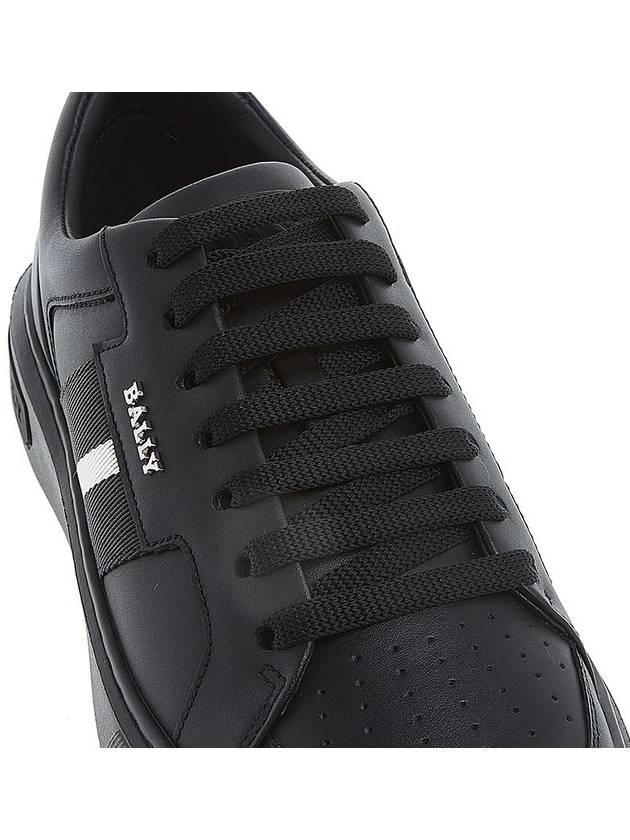 Moony Leather Low Top Sneakers Black - BALLY - BALAAN 9