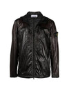 Men's Wappen Patch Lucido TC Windbreaker Black - STONE ISLAND - BALAAN 1