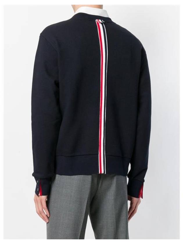 Center Back Stripe Crewneck Sweatshirt Navy - THOM BROWNE - BALAAN 5