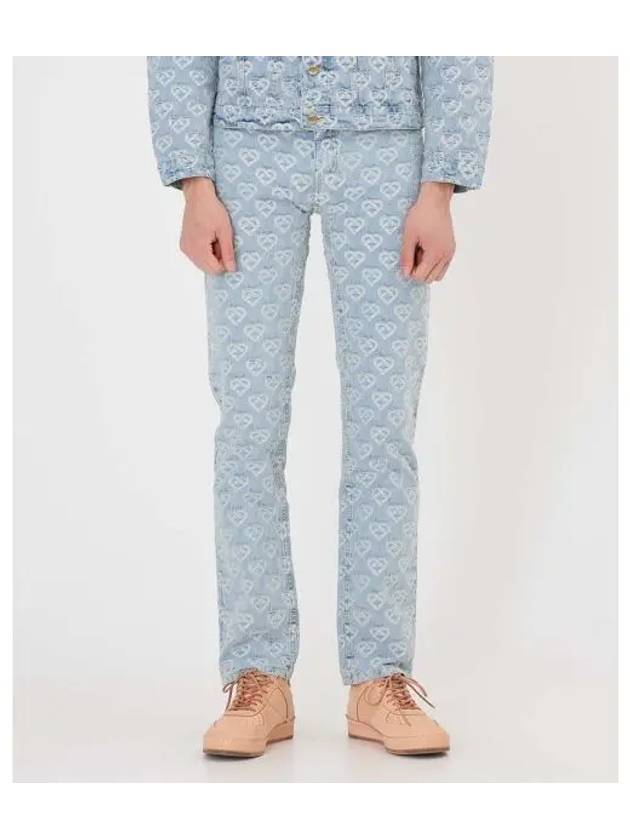 M jacquard denim jeans washed indigo - CASABLANCA - BALAAN 1