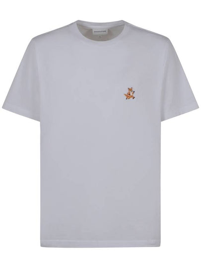 Speedy Fox Patch Comfort Short Sleeve T-Shirt White - MAISON KITSUNE - BALAAN 2