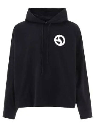 24 CI0161 BLACK AS logo hooded sweater 1242994 - ACNE STUDIOS - BALAAN 1