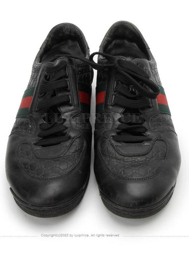 Cima web line sneakers black 11187hva - GUCCI - BALAAN 1