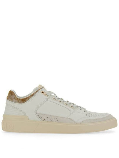 B Court Leather Mid-top Sneakers White Beige - BALMAIN - BALAAN 2