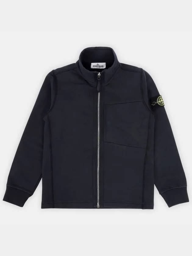 Kids Waffen Patch Zip Up Jacket Navy - STONE ISLAND - BALAAN 3