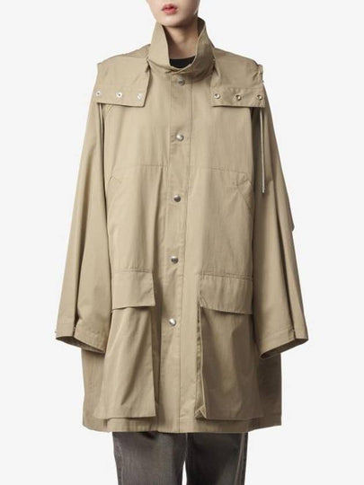 Women's Hooded Raincoat Beige - LEMAIRE - BALAAN 2