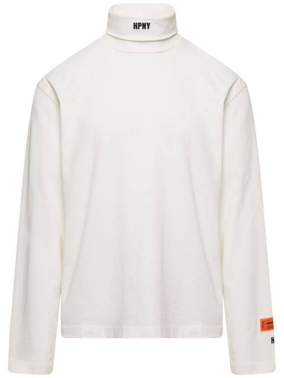 HPNY Logo Embroidered Turtleneck White - HERON PRESTON - BALAAN 2