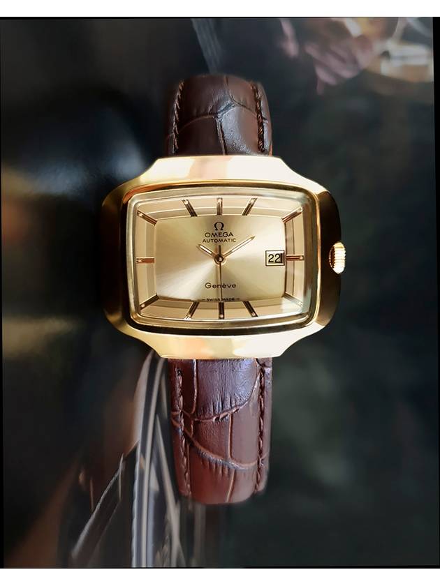 Gen ve Rare Gold Edition Automatic Men s Leather Watch - OMEGA - BALAAN 7