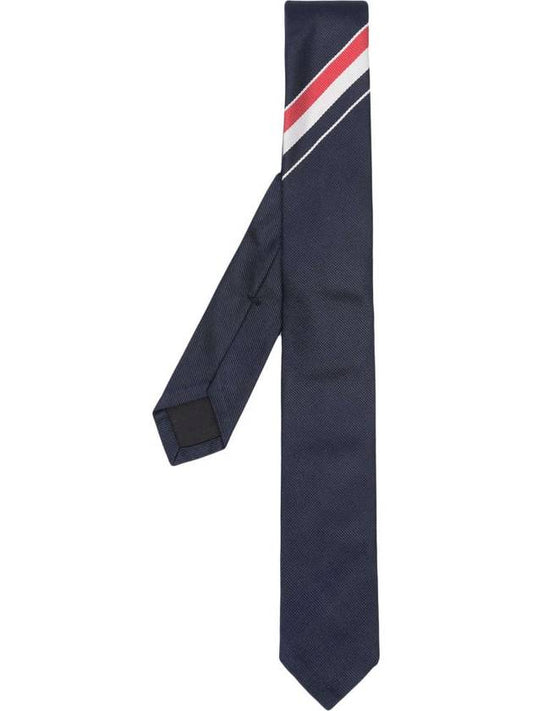 Men's Grosgrain Stripe Tie Dark Navy - THOM BROWNE - BALAAN 2