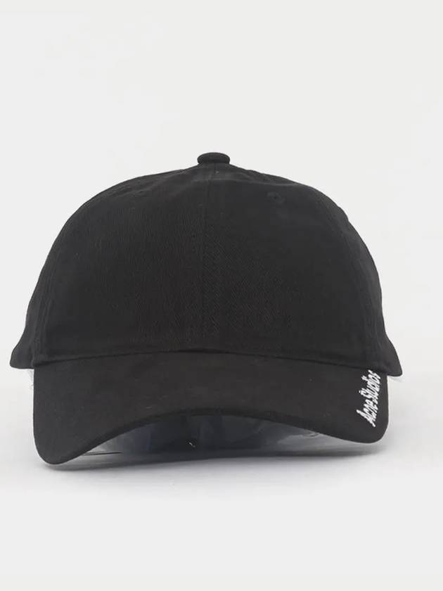 Embroidered Logo Ball Cap Black - ACNE STUDIOS - BALAAN 2