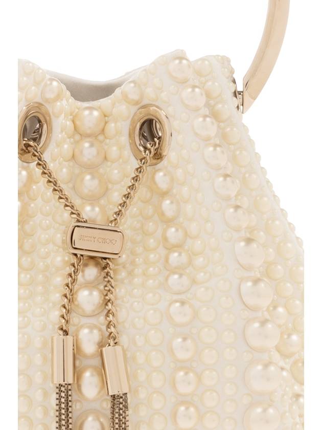 Jimmy Choo ‘Bon Bon’ Bucket Shoulder Bag, Women's, Cream - JIMMY CHOO - BALAAN 6