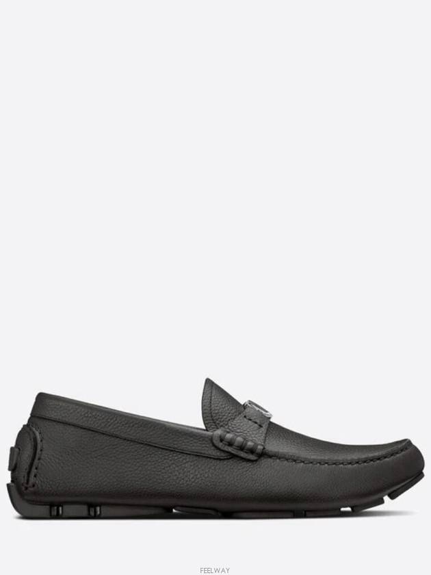 CD Signature Buckle Strap Loafers Black - DIOR - BALAAN 5