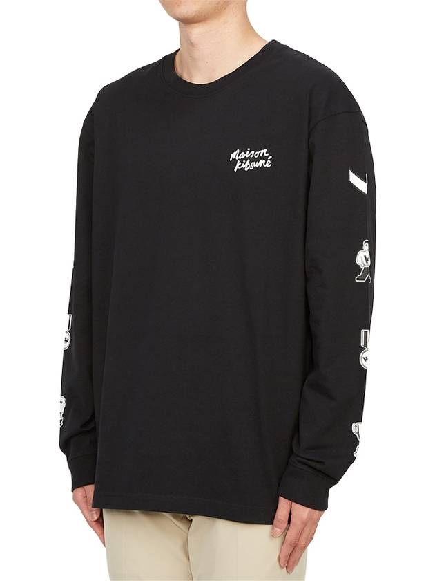 Prizes Comfort Long Sleeve T-Shirt Black - MAISON KITSUNE - BALAAN 3