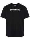 Logo Print Cotton Short Sleeve T-Shirt Black - BURBERRY - BALAAN 3