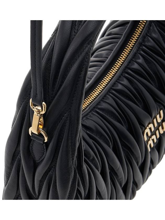 Wander Materasse Nappa Leather Shoulder Bag Black - MIU MIU - BALAAN 8