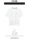 Triomphe Loose Logo Short Sleeve T-Shirt White - CELINE - BALAAN 3