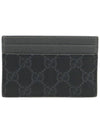 Black GG Supreme Canvas Bicolor CC Logo Card Wallet 768248 - GUCCI - BALAAN 3