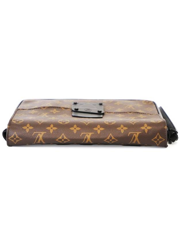 Louis Vuitton M80560 Monogram Macassar S Lock A4 Pouch - LOUIS VUITTON - BALAAN 6