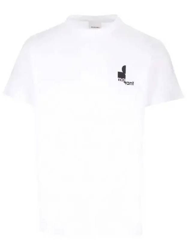 Zafferh Logo Print Short Sleeve T-Shirt White - ISABEL MARANT - BALAAN 2