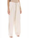 Belt Wide Pants Ivory - AMI - BALAAN 3