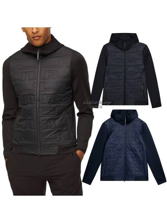 Quilted Hybrid Hooded Golf Jacket Primaloft - J.LINDEBERG - BALAAN 1