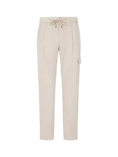 Men s Soft Easy Cargo Pants Light Beige 271938 - HERNO - BALAAN 1