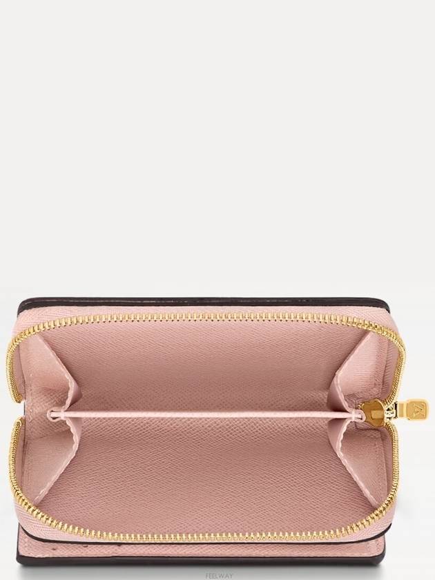 Lou Monogram Coated Canvas Half Wallet Pink - LOUIS VUITTON - BALAAN 4