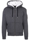 Men's Classic Bunny 2 Zip Up Hoodie Charcoal White - MOOSE KNUCKLES - BALAAN 1