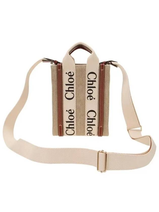 Woody Mini Tote Bag Beige Brown - CHLOE - BALAAN 4