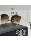 Sunglasses LNV122SLB 740 Brown Metal Frame Cat Eye Round Overfit - LANVIN - BALAAN 2