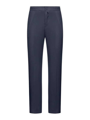 SS24 pants in lyocell blend UPLACK0607D07 07NAVY - KITON - BALAAN 1