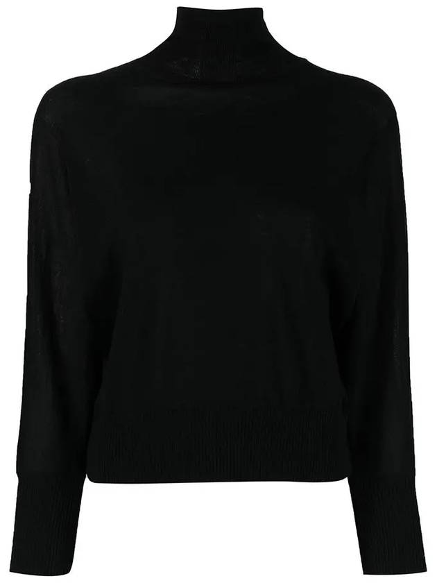 Talea Virgin Wool Knit Top Black - MAX MARA - BALAAN 3